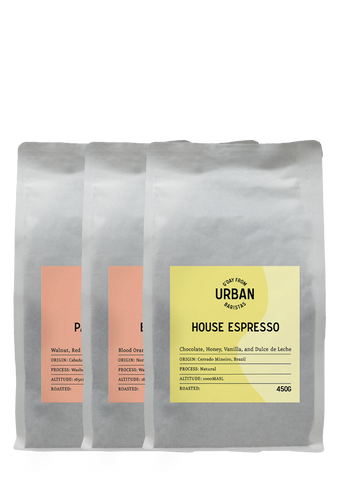 2x Roaster's Choice and 1x Urban Espresso